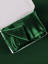 [Vert Foncé] SilkSilky-FR Taies d'Oreiller 006