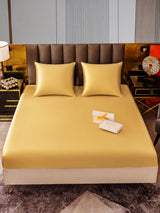 [Champagne] SilkSilky-FR Parure de Lit Soie 001