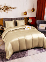 [Beige] SilkSilky-FR Parure de Lit Soie 006