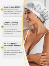 [Argent] SilkSilky-FR Bonnets de Nuit 005