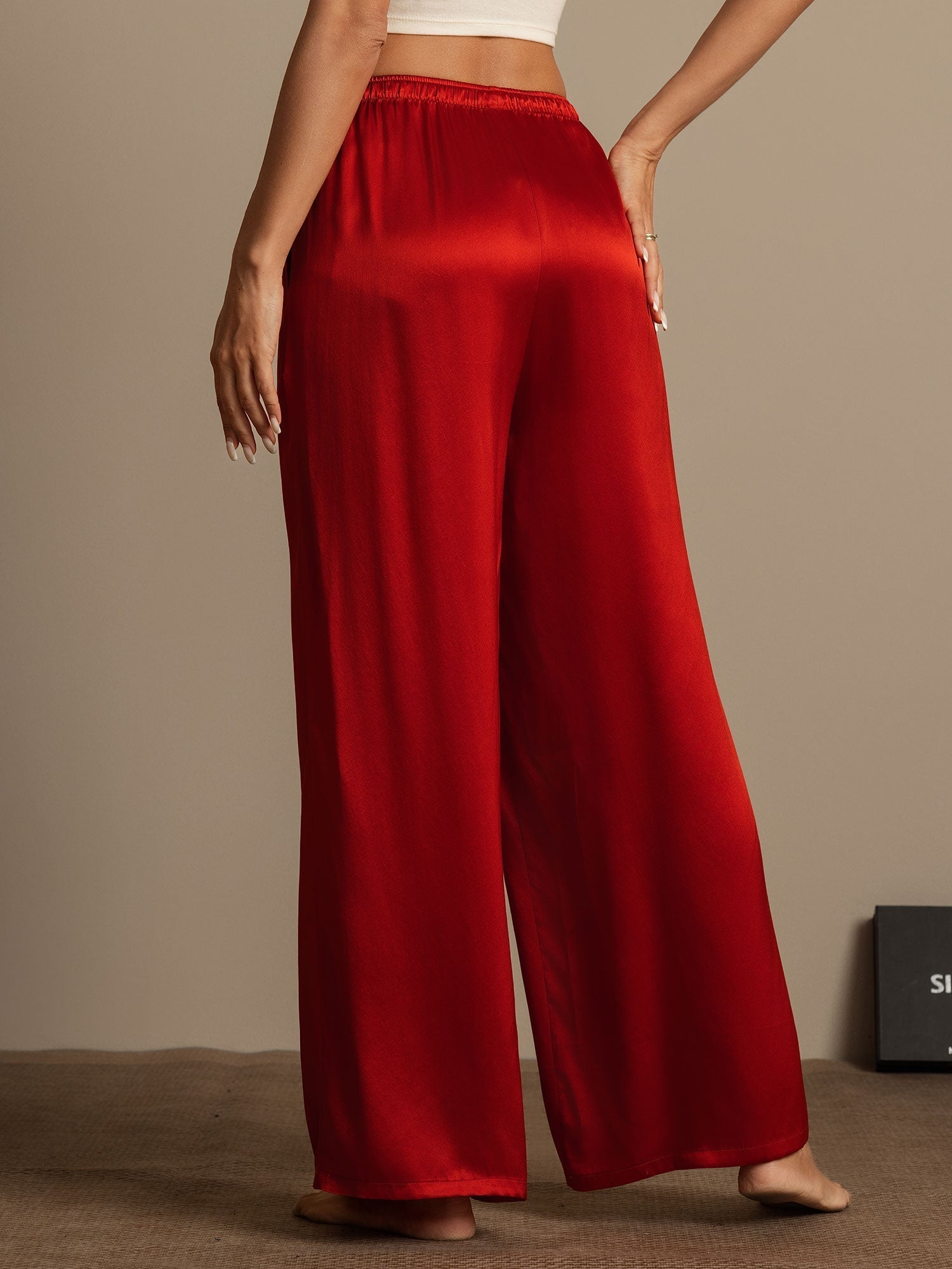 [Rouge Vineux] SilkSilky-FR Pure Soie Womens Pants 002