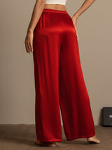 [Rouge Vineux] SilkSilky-FR Femme Pantalons 002