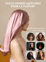 [Mauve Pâle] SilkSilky-FR Bonnets de Nuit 006
