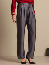 [Gris] SilkSilky-FR 32Momme Soie Womens Pants 003