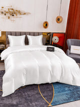 [Blanc] SilkSilky-FR Parure de Lit Soie 003