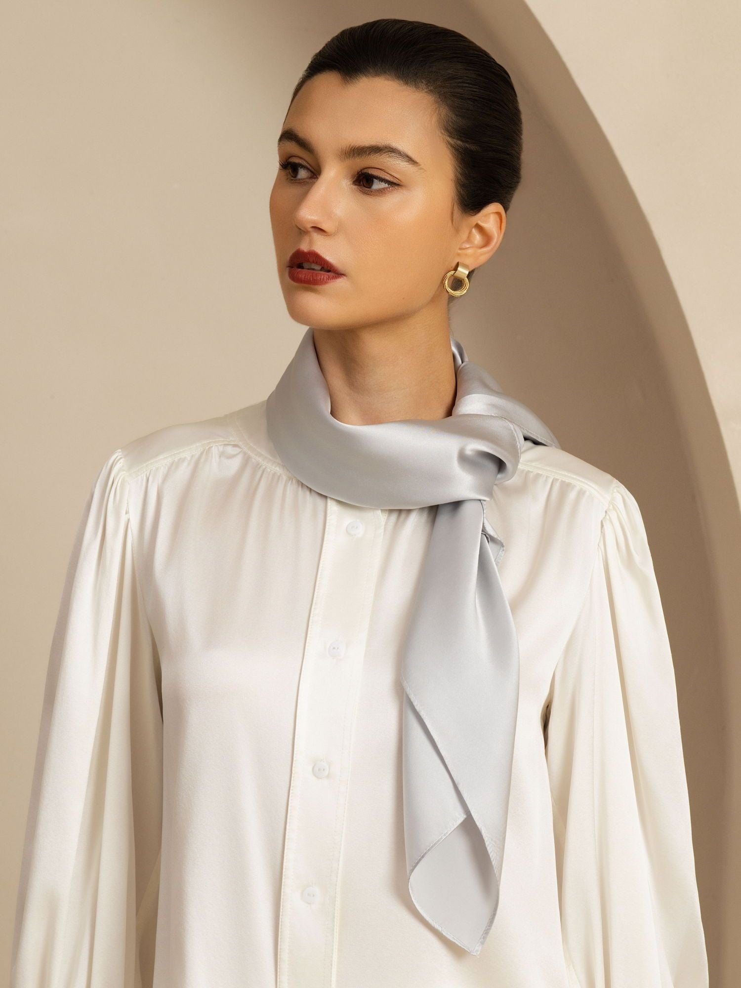 [GrisClair] SilkSilky-FR Soie Scarf 002