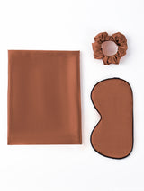 [Café] SilkSilky-FR 19Momme Pure Soie Pillowcase Set 005