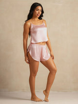 [Rose] SilkSilky-FR Spaghetti Strap Ensemble Camisole 007
