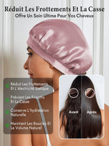 [Mauve Pâle] SilkSilky-FR Bonnets de Nuit 004