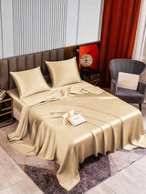 [Beige] SilkSilky-FR Parure de Lit Soie 002