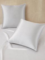 [GrisClair+Blanc] SilkSilky-FR Parure de Lit Soie 003