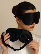 [Noir] SilkSilky-FR 22Momme Masques pour les Yeux 002