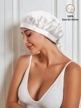 [Blanc] SilkSilky-FR Bonnets de Nuit 001