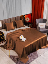 [Café] SilkSilky-FR Parure de Lit Soie 004