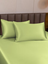 [Vert Menthe] SilkSilky-FR Taies d'Oreiller 001