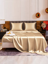 [Beige] SilkSilky-FR Parure de Lit Soie 006