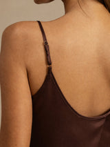 [Brun] SilkSilky-FR Spaghetti Strap Ensemble Camisole 004
