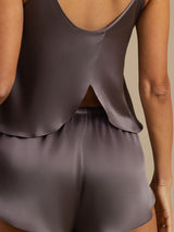 [Gris Pourpre] SilkSilky-FR Spaghetti Strap Ensemble Camisole 006