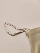 [Beige+Kaki] SilkSilky-FR Parure de Lit Soie 007