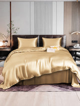 [Beige] SilkSilky-FR Parure de Lit Soie 001