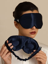 [Bleu Foncé] SilkSilky-FR Masques pour les Yeux 002
