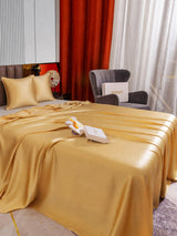 [Champagne] SilkSilky-FR Parure de Lit Soie 005