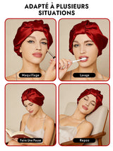 [Rouge Vineux] SilkSilky-FR Bonnets de Nuit 006