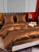 [Café] SilkSilky-FR Parure de Lit Soie 003