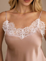 [Toscane] SilkSilky-FR Spaghetti Strap V Neck Top À Fines Brides 003