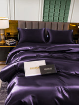 [Violet Foncé] SilkSilky-FR 22Momme Pure Soie Bedding Set 005,