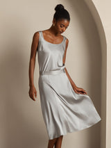 [Gris Griffin] SilkSilky-FR Sleeveless Top À Fines Brides 005