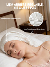 [Blanc] SilkSilky-FR Bonnets de Nuit 005