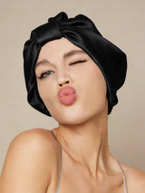 [Noir] SilkSilky-FR Bonnets de Nuit 001