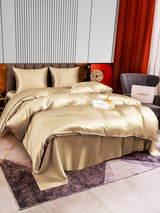 [Beige] SilkSilky-FR Parure de Lit Soie 005