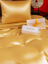 [Champagne] SilkSilky-FR Parure de Lit Soie 005
