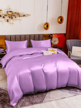 19Momme 4pcs Housse de couette+Taie d‘oreiller + Drap Housse
