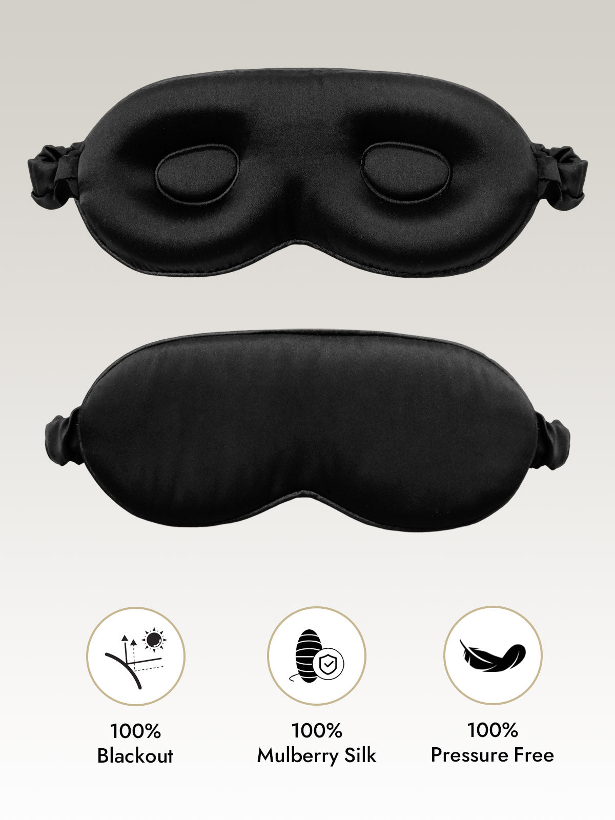 [Noir] SilkSilky-FR Eye Mask 001