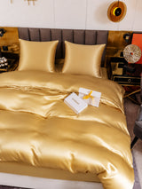 [Champagne] SilkSilky-FR Parure de Lit Soie 005