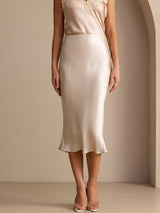 [Beige] SilkSilky-FR Jupes 001