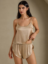 [Or Champagne] SilkSilky-FR Spaghetti Strap Ensemble Camisole 008