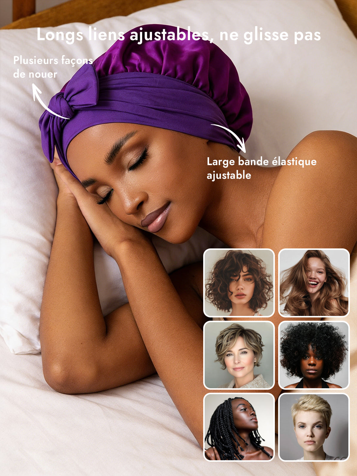 [Violette] SilkSilky-FR Soie Sleep Cap 004