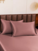 [Mauve Pâle] SilkSilky-FR Taies d'Oreiller 001