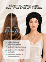 [Noir] SilkSilky-FR Bonnets de Nuit 003