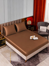 [Café] SilkSilky-FR Parure de Lit Soie 002