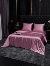 [Mauve Pâle] SilkSilky-FR Parure de Lit Soie 001