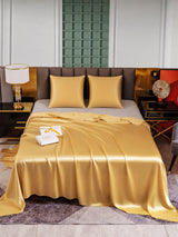 [Champagne] SilkSilky-FR Parure de Lit Soie 001