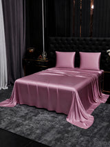 [Mauve Pâle] SilkSilky-FR Parure de Lit Soie 001