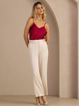 [Beige] SilkSilky-FR Womens Pants 007