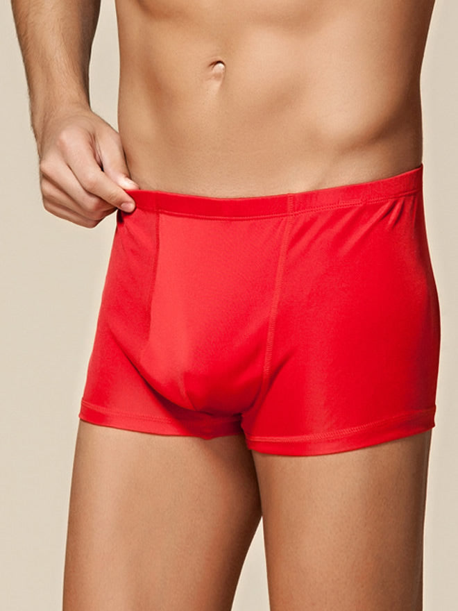 SilkSilky FR Soie Tricotée Mens Underwear Rouge 001