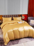 SilkSilky FR 22Momme Pure Soie Bedding Set Champagne 004